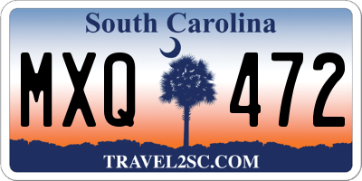 SC license plate MXQ472