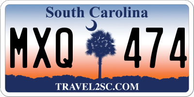 SC license plate MXQ474