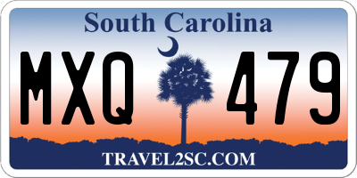 SC license plate MXQ479