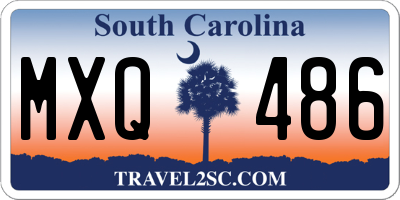 SC license plate MXQ486