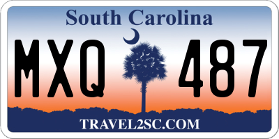 SC license plate MXQ487