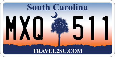 SC license plate MXQ511