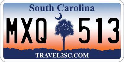 SC license plate MXQ513
