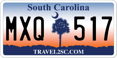 SC license plate MXQ517