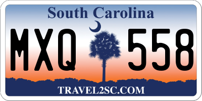 SC license plate MXQ558