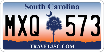SC license plate MXQ573