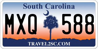 SC license plate MXQ588