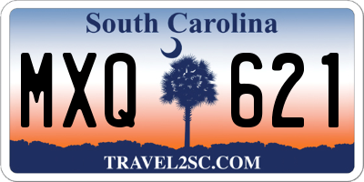 SC license plate MXQ621
