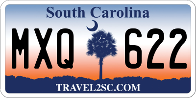 SC license plate MXQ622