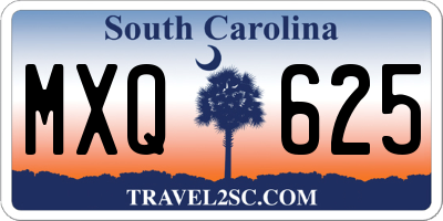 SC license plate MXQ625