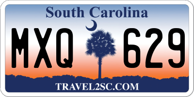 SC license plate MXQ629
