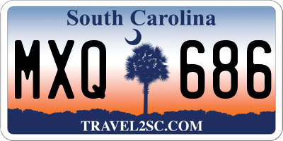 SC license plate MXQ686