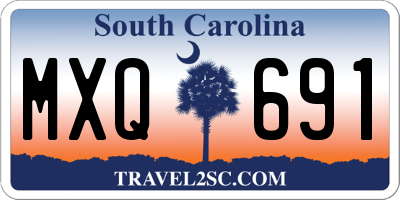 SC license plate MXQ691