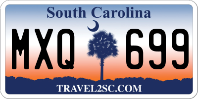 SC license plate MXQ699