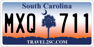 SC license plate MXQ711