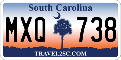 SC license plate MXQ738
