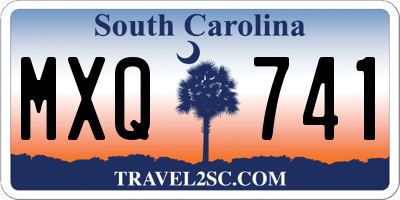 SC license plate MXQ741