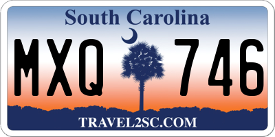 SC license plate MXQ746