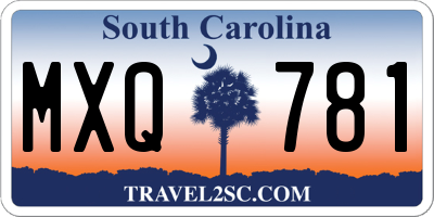 SC license plate MXQ781