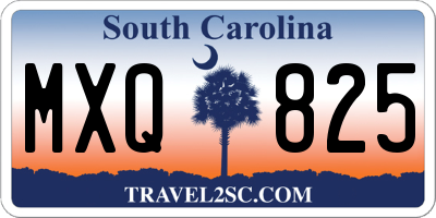 SC license plate MXQ825