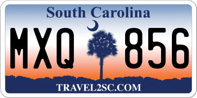 SC license plate MXQ856