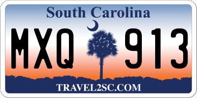 SC license plate MXQ913