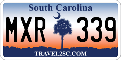 SC license plate MXR339