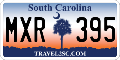 SC license plate MXR395