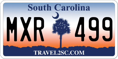 SC license plate MXR499