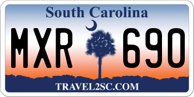 SC license plate MXR690