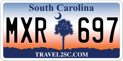 SC license plate MXR697