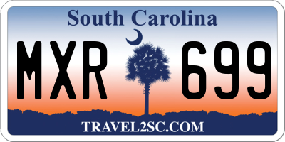 SC license plate MXR699