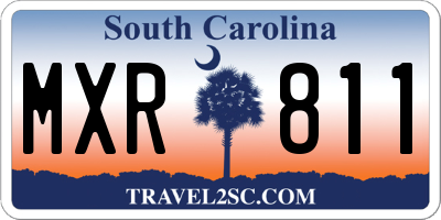 SC license plate MXR811