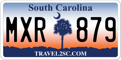 SC license plate MXR879