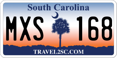 SC license plate MXS168
