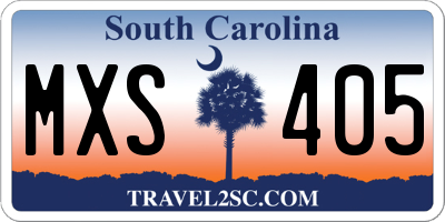 SC license plate MXS405