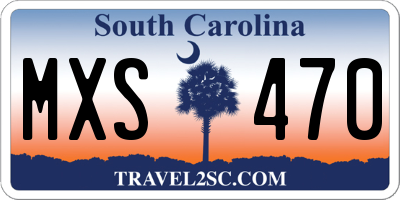 SC license plate MXS470