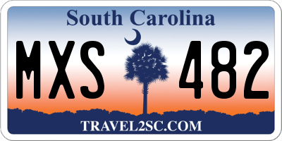 SC license plate MXS482