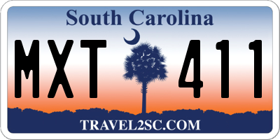 SC license plate MXT411