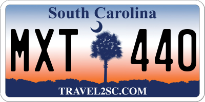 SC license plate MXT440