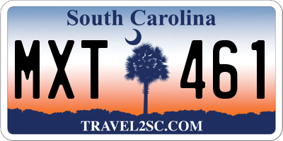 SC license plate MXT461
