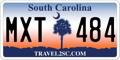 SC license plate MXT484