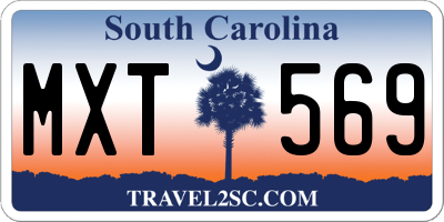 SC license plate MXT569