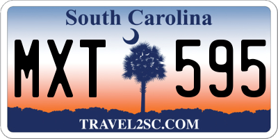 SC license plate MXT595