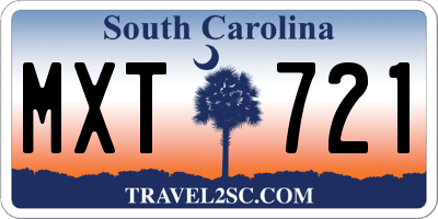SC license plate MXT721