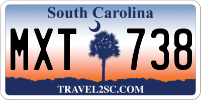 SC license plate MXT738