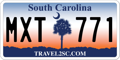 SC license plate MXT771