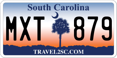SC license plate MXT879