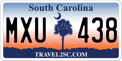 SC license plate MXU438