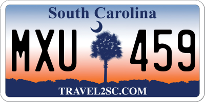 SC license plate MXU459